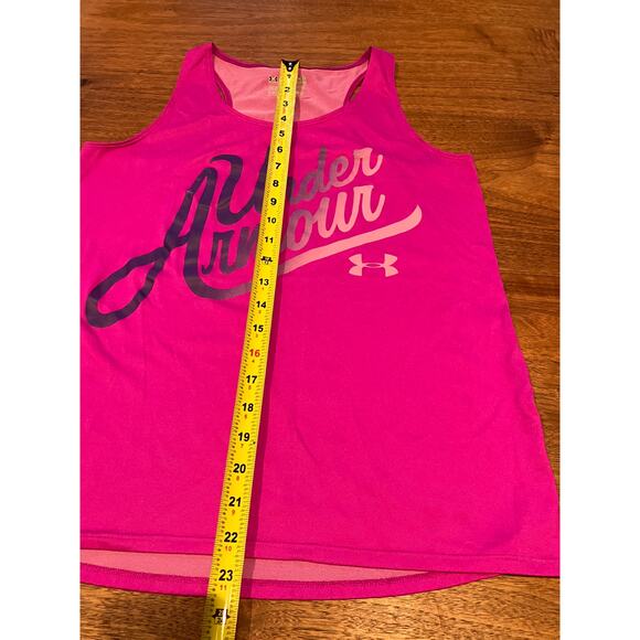 Under Armour HeatGear Tank Top Pink Loose Fit Size XXL Flaw on Front - Picture 4 of 6